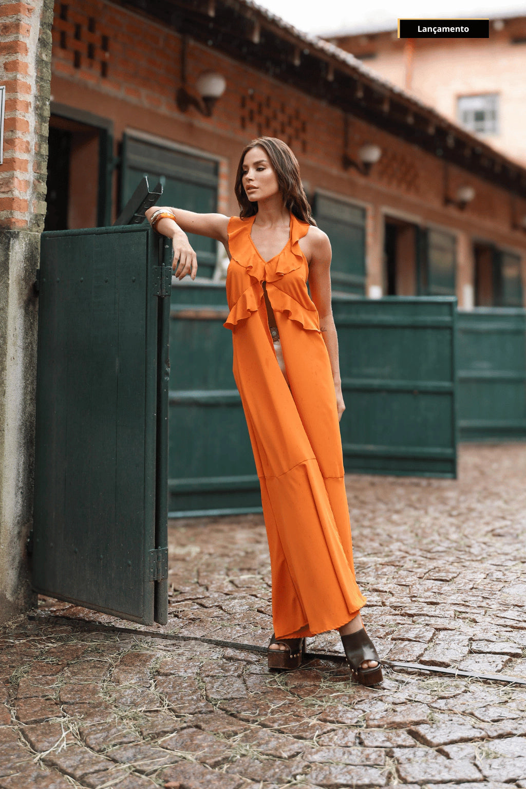 Tunica Crepe Nadia Essenza orange