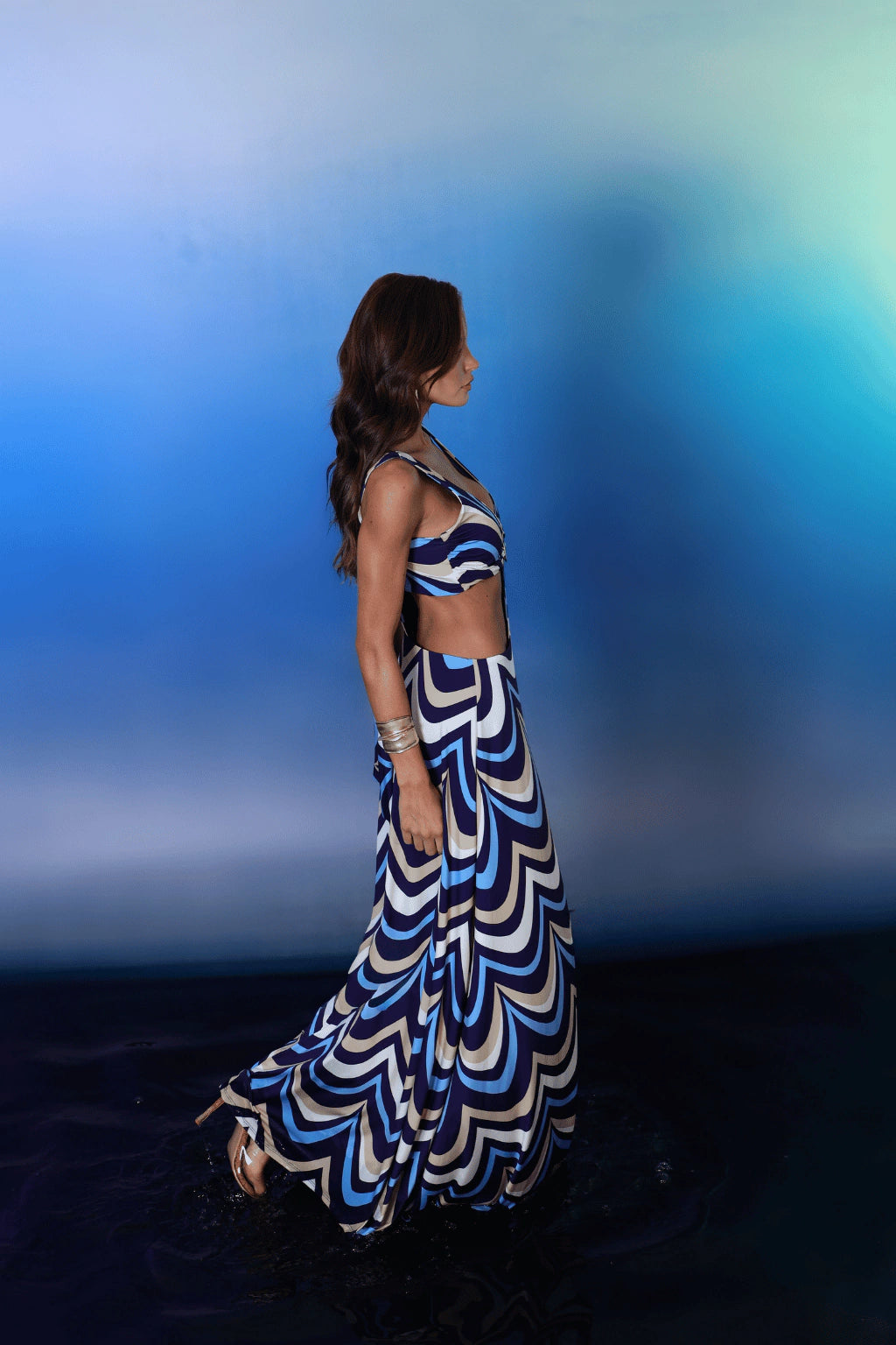 Vestido Santorini Wave