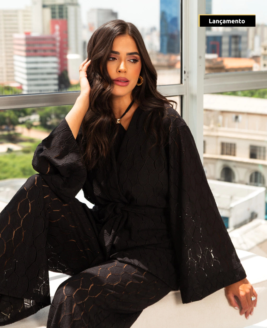 Kimono Selene Marron
