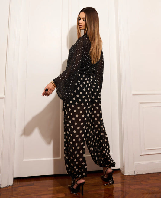 Calça Lola Poá Preto