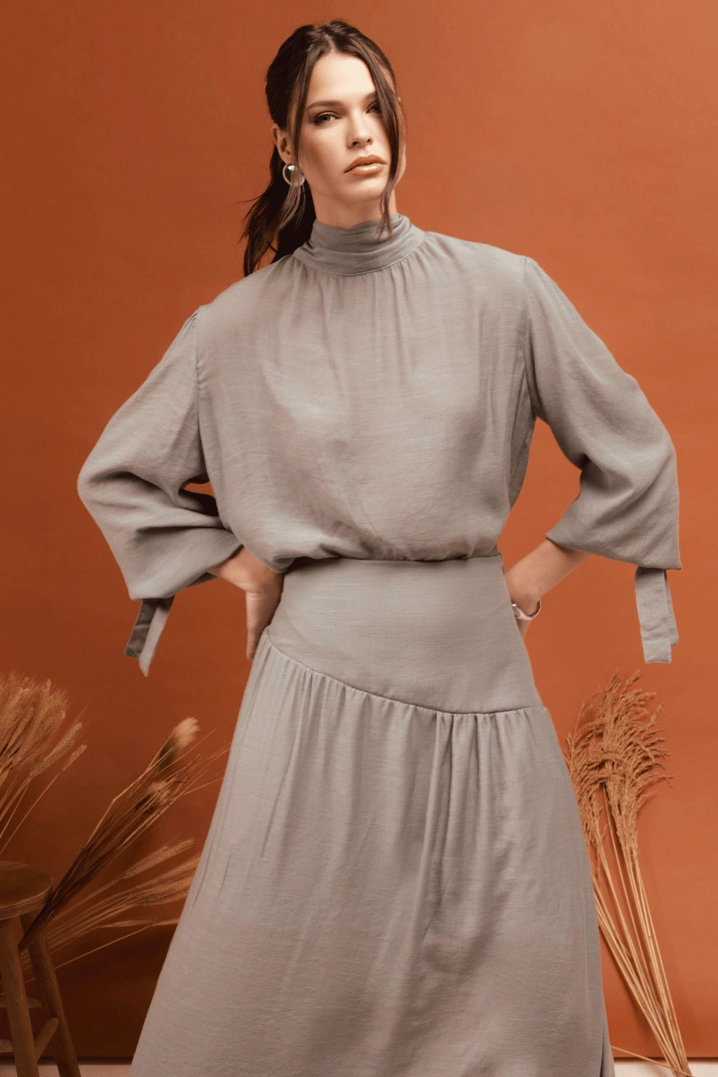 Conjunto Kiraz Artsy Cinza