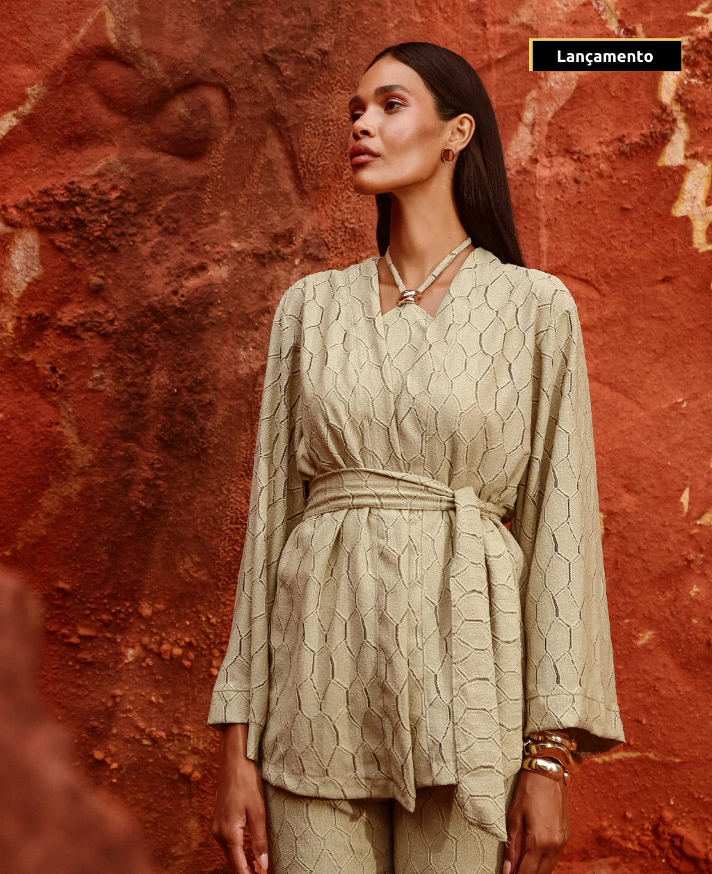Kimono Selene Verde Chá