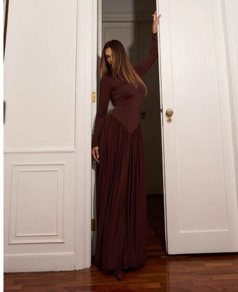 vestido Mavie Marsala