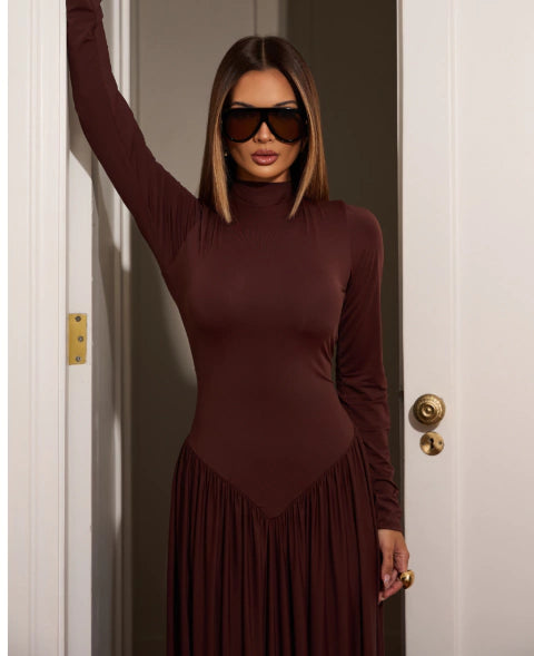vestido Mavie Marsala