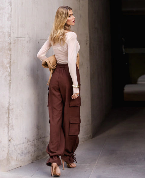 Calça Cargo Musa Chocolate