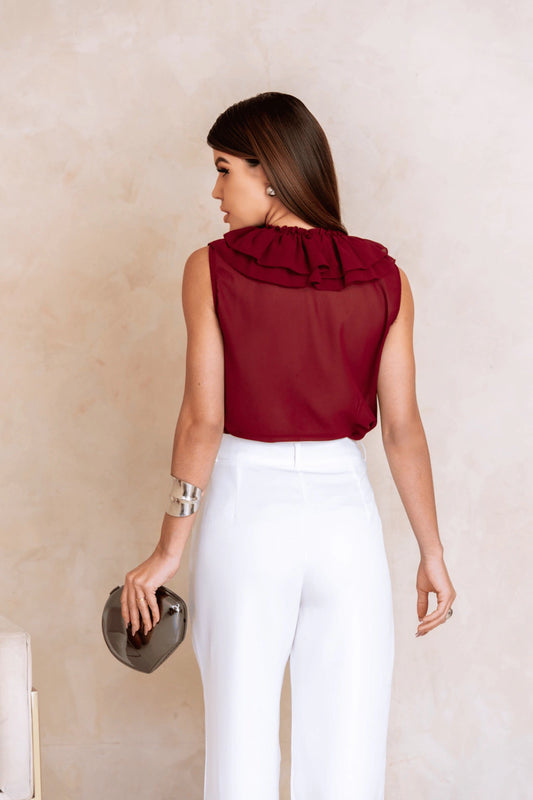 Blusa July Florence Vinho