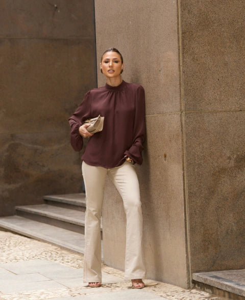 Blusa Isabely Chocolate