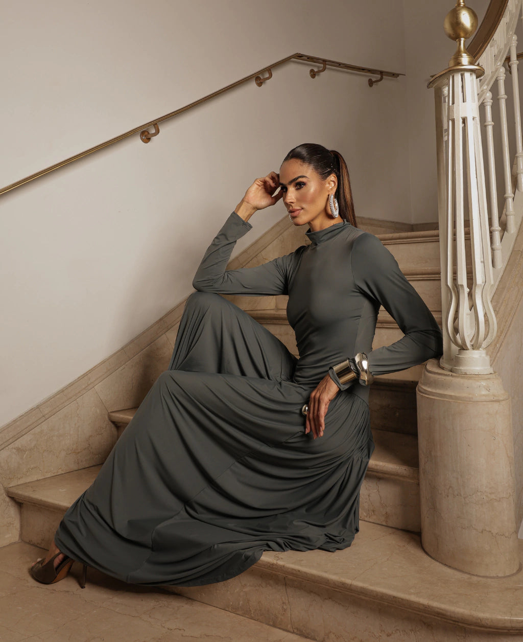 vestido Mavie Marsala