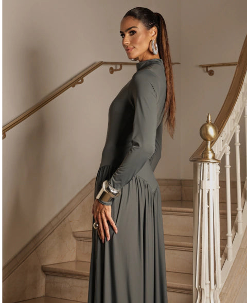 vestido Mavie Marsala