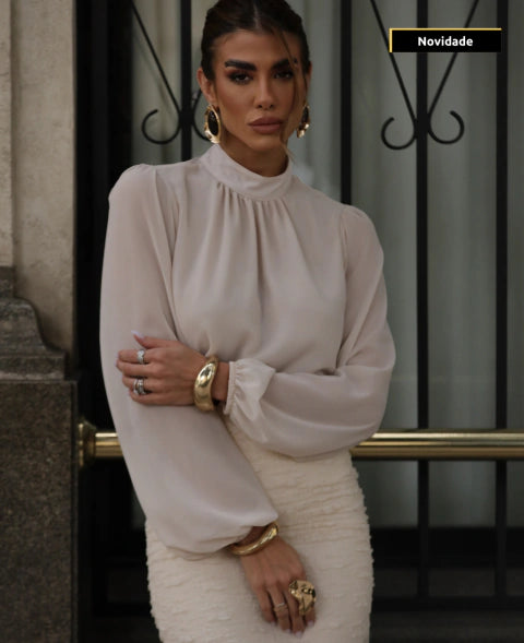 Blusa Isabely Bege