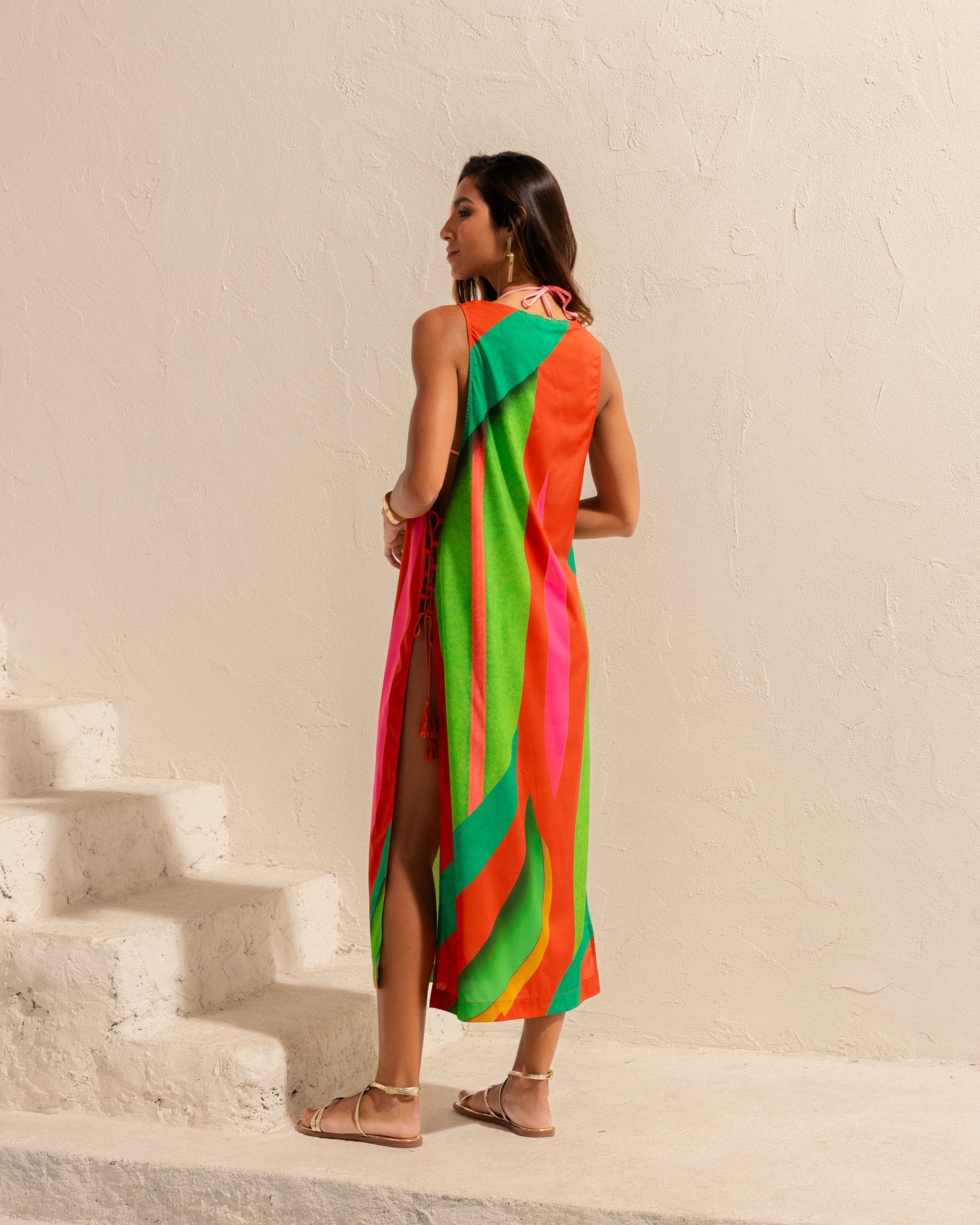 Vestido Detalhe Lateral Coroa Imperial