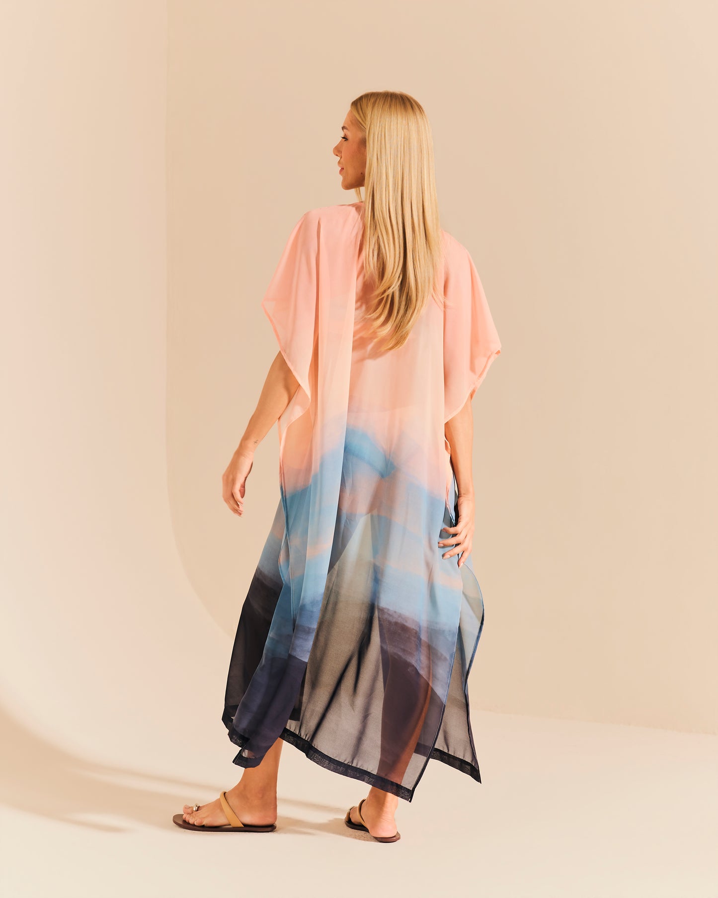 KAFTAN LONGO COM AMARRAÇÃO