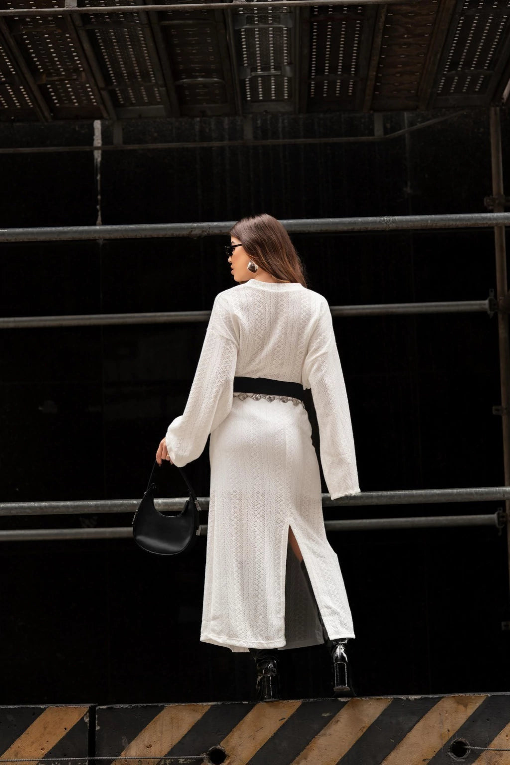 Conjunto Tricô Marília Branco