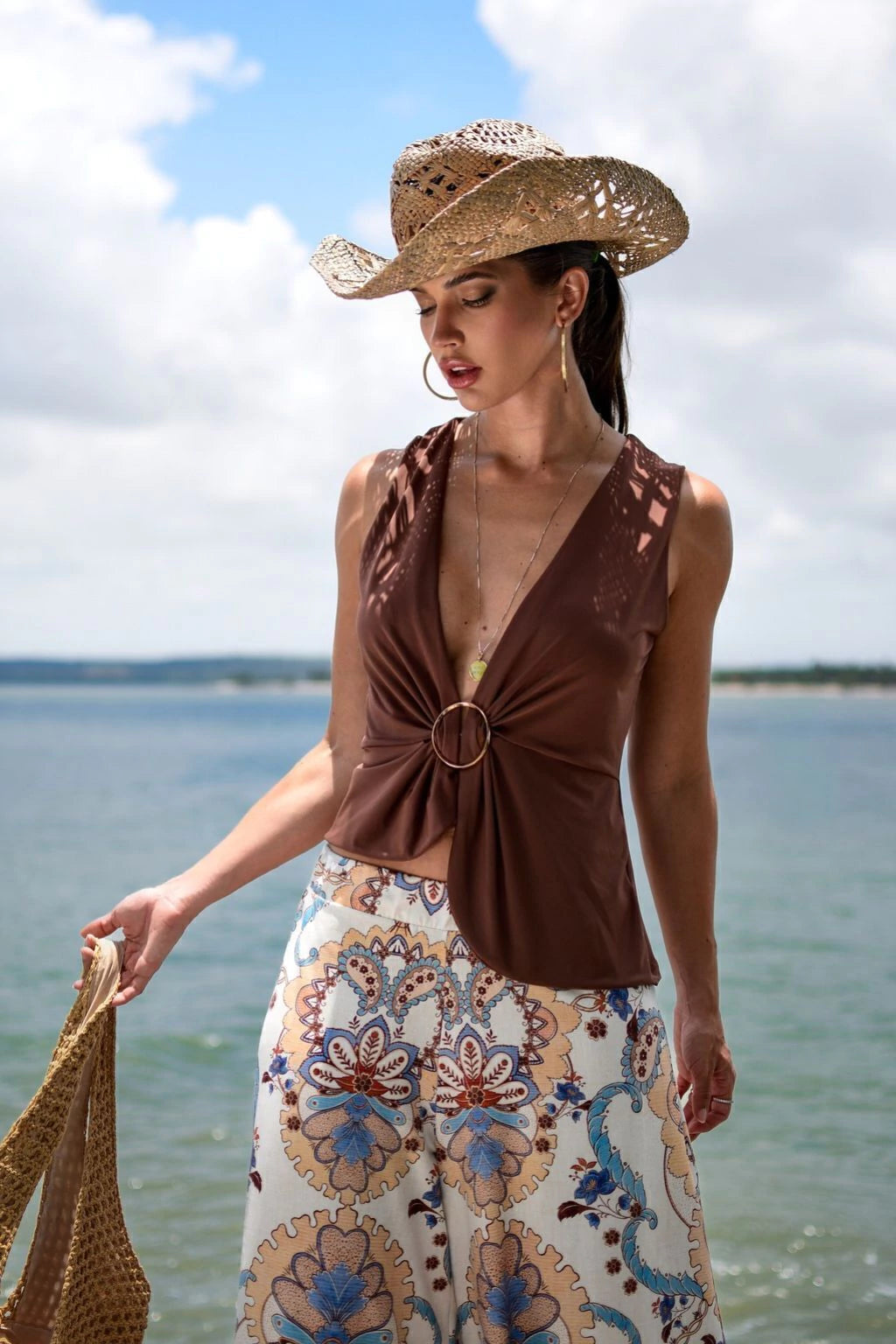Blusa Jani Marron