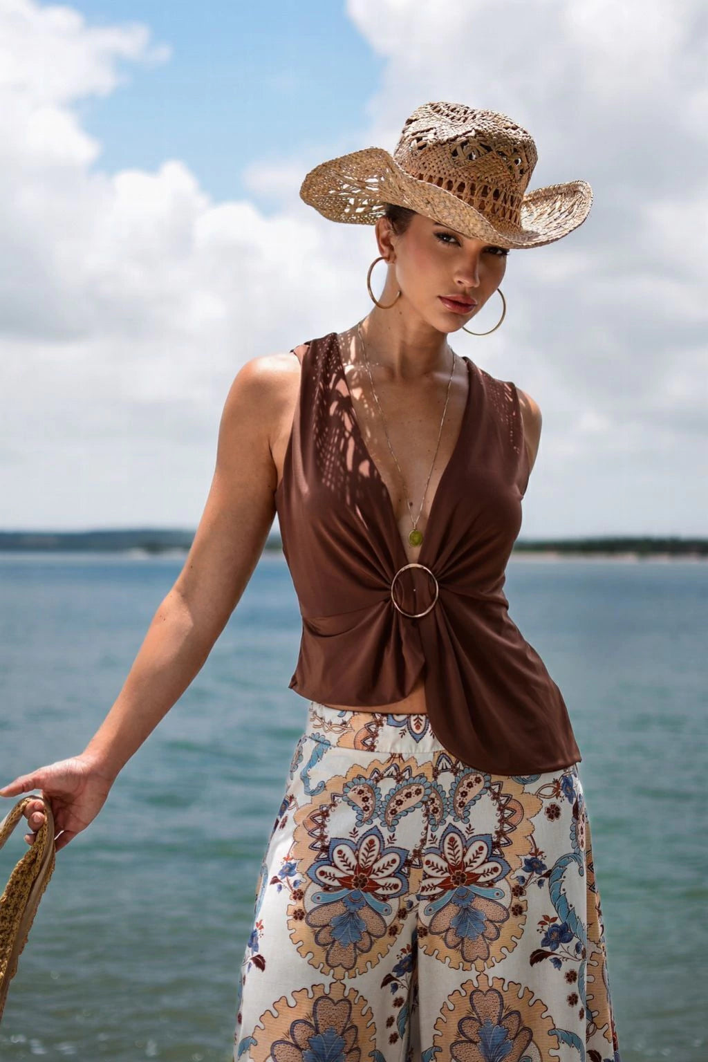 Blusa Jani Marron