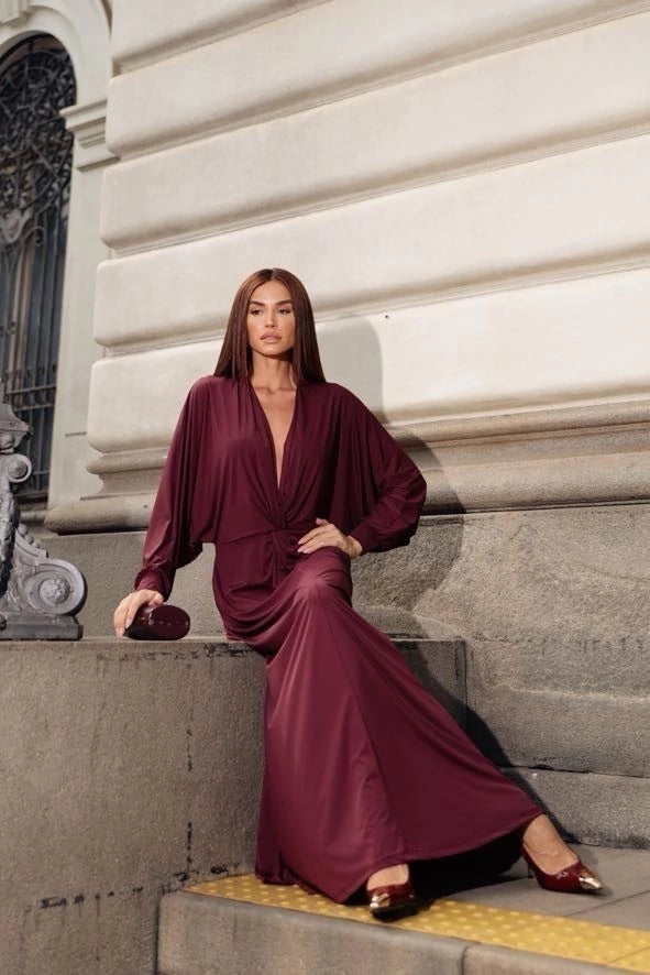 Vestido Mônica Marsala