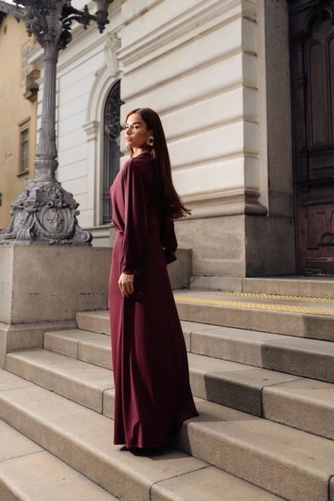 Vestido Mônica Marsala