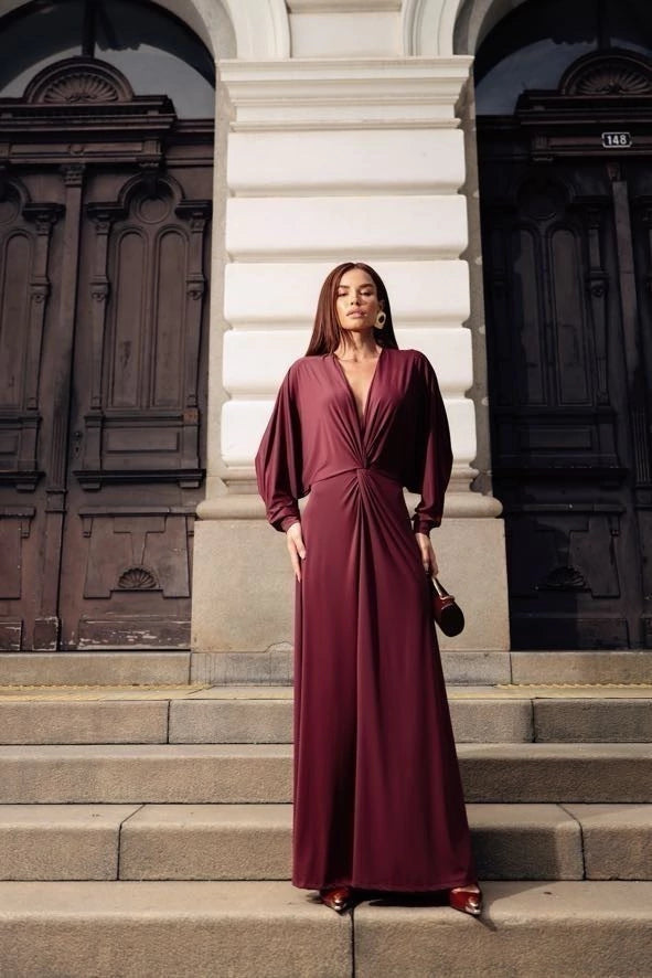 Vestido Mônica Marsala