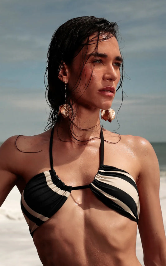 Top Biquini Lenço Coral Imperial